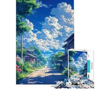 Hard Jigsaw Puzzle for Adults 1000 Pieces Cloudy Pathway Jigsaws for Adults Family Game But Fun And Humorous Gifts for Friends And Family (Size 38x26cm)