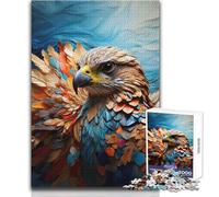 Hard Jigsaw Puzzle for Adults 1000 Pieces Colorful Falcon Soothing Quiet Time Enjoyment Strict Precision Standard Play Toy Size 38x52cm