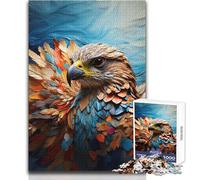 Hard Jigsaw Puzzle for Adults 1000 Pieces Colorful Falcon Soothing Quiet Time Enjoyment Strict Precision Standard Play Toy Size 50x75cm