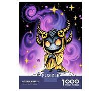 Hard Jigsaw Puzzle for Adults 1000 Pieces Cosmic Demon Illustration Jigsaw for Adults Relax Games Difficult Challenge Birthday Present, Gifts, 52x38cm/1000pcs