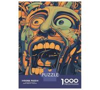 Hard Jigsaw Puzzle for Adults 1000 Pieces Crazy Face Puzzles for Adults Family Games Pattern Assembly Challenging To Complete 52x38cm/1000pcs