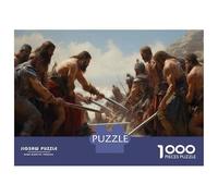 Hard Jigsaw Puzzle for Adults 1000 Pieces Crossing The Red Sea Jigsaw Brain Teaser Game Analysis And Logic Great Gift for Gaming 70x50cm/1000pcs