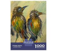 Hard Jigsaw Puzzle for Adults 1000 Pieces Crows Waiting for Rain Teenager Puzzles Hands-on Game Staycation Kill Time Great Gift for Gaming 38x26cm/1000pcs