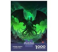 Hard Jigsaw Puzzle for Adults 1000 Pieces Cthulhu Mythos Art Jigsaw for Adults Relax Games Difficult Challenge Birthday Present, Gifts, 70x50cm/1000pcs