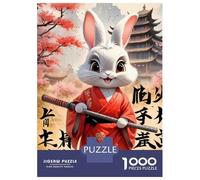 Hard Jigsaw Puzzle for Adults 1000 Pieces Cute White Rabbit Puzzles for Adults DIY Toys Improve Memory Birthday Present, Gifts, 70x50cm/1000pcs
