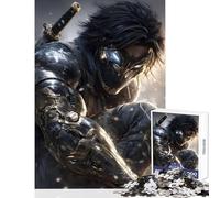 Hard Jigsaw Puzzle for Adults 1000 Pieces Cyberpunk Ninja Warrior Educational Toy Great Gift for Games Educational Games Artists' Collection, Fine Arts Size 50x75cm