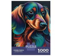Hard Jigsaw Puzzle for Adults 1000 Pieces Dachshund Style 1 Jigsaw Anti-Stress Toys Analysis And Logic Birthday Present, Gifts, 38x26cm/1000pcs