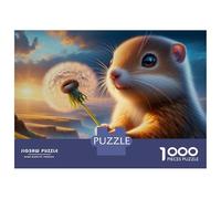 Hard Jigsaw Puzzle for Adults 1000 Pieces Dandelion Dreamscape Puzzles for Adults Toy Wall Decor Stress Reliever Birthday Present, Gifts, 52x38cm/1000pcs