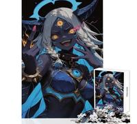 Hard Jigsaw Puzzle for Adults 1000 Pieces Demon Girl with Third Eye Puzzles for Teenagers Staycation Kill Time Fun Activities at Home Challenging Game Gifts (38x52cm)