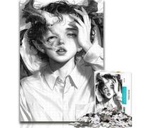 Hard Jigsaw Puzzle for Adults 1000 Pieces Demonic Transformation Challenging Game Toys Pattern Assembly Art Work Gift (size 38x26cm)