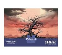 Hard Jigsaw Puzzle for Adults 1000 Pieces Deserted Tree in A Stormy Landscape Puzzles for Adults DIY Toys Improve Memory Birthday Present, Gifts, 70x50cm/1000pcs