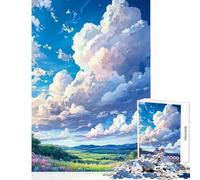 Hard Jigsaw Puzzle for Adults 1000 Pieces Dreamy Sky Landscape DIY Toys Gift Birthday Practical Game Artists' Collection, Fine Arts Size 38x26cm