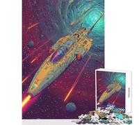 Hard Jigsaw Puzzle for Adults 1000 Pieces Eclipse VII Defense-Class Anti-Stress Toys Funny Gift Educational Games Educational Challenge Size 38x26cm