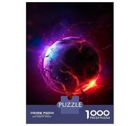 Hard Jigsaw Puzzle for Adults 1000 Pieces Electrified Purple Planet Puzzles for Adults Family Games Pattern Assembly Challenging To Complete 70x50cm/1000pcs