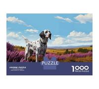 Hard Jigsaw Puzzle for Adults 1000 Pieces English Setter Jigsaw Anti-Stress Toys Analysis And Logic Birthday Present, Gifts, 70x50cm/1000pcs