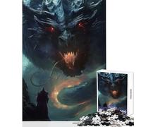 Hard Jigsaw Puzzle for Adults 1000 Pieces Evil Monster Puzzles for Teenagers Staycation Kill Time Fun Activities at Home Challenging Game Gifts (38x52cm)