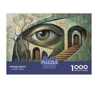 Hard Jigsaw Puzzle for Adults 1000 Pieces Eye-catching Staircase Artwork Jigsaw for Adults Relax Games Difficult Challenge Birthday Present, Gifts, 52x38cm/1000pcs