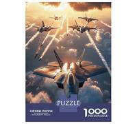 Hard Jigsaw Puzzle for Adults 1000 Pieces F-22 Raptor Jet Fighter Puzzles for Adults DIY Toys Improve Memory Birthday Present, Gifts, 70x50cm/1000pcs