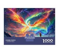 Hard Jigsaw Puzzle for Adults 1000 Pieces Fantasy Phoenix Art Print-1 Teenager Puzzles Fun Games Presents for Women Challenging To Complete 38x26cm/1000pcs