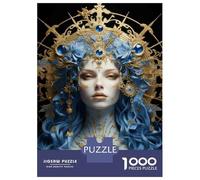 Hard Jigsaw Puzzle for Adults 1000 Pieces Fantasy Queen Headpiece Jigsaw Puzzle Toy Wall Decor Analysis And Logic Gifts for Friends And Family 70x50cm/1000pcs