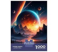 Hard Jigsaw Puzzle for Adults 1000 Pieces Fantasy Space Landscape Poster Jigsaw Puzzle Toy Wall Decor Analysis And Logic Gifts for Friends And Family 52x38cm/1000pcs