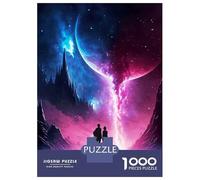 Hard Jigsaw Puzzle for Adults 1000 Pieces Fantasy Stream Of Galaxy Puzzles for Adults Brain Teaser Game Analysis And Logic Gifts for Friends And Family 38x26cm/1000pcs