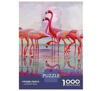 Hard Jigsaw Puzzle for Adults 1000 Pieces Flamingos Puzzles for Adults Family Games Pattern Assembly Challenging To Complete 38x26cm/1000pcs