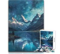 Hard Jigsaw Puzzle for Adults 1000 Pieces Frozen Sentinel Soothing Quiet Time Enjoyment Strict Precision Standard Play Toy Size 38x26cm