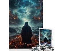 Hard Jigsaw Puzzle for Adults 1000 Pieces God Descent Into Madness Puzzles for Teenagers Staycation Kill Time Fun Activities at Home Challenging Game Gifts (38x52cm)