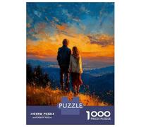 Hard Jigsaw Puzzle for Adults 1000 Pieces Golden Horizon - Together Beyond The Silence Jigsaw Brain Teaser Game Analysis And Logic Great Gift for Gaming 38x26cm/1000pcs