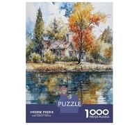 Hard Jigsaw Puzzle for Adults 1000 Pieces Golden Path Jigsaw Anti-Stress Toys Analysis And Logic Birthday Present, Gifts, 38x26cm/1000pcs