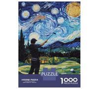 Hard Jigsaw Puzzle for Adults 1000 Pieces Golf Under Starry Skies-1 Jigsaw for Adults Relax Games Difficult Challenge Birthday Present, Gifts, 52x38cm/1000pcs