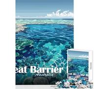 Hard Jigsaw Puzzle for Adults 1000 Pieces Great Barrier Reef Art 1000 Jigsaw Puzzle Relax Games Gifts For Birthdays Family Activities (50x75cm)