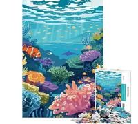 Hard Jigsaw Puzzle for Adults 1000 Pieces Great Barrier Reef Fun Activities at Home Family Activities Fun Games Suitable for Ages 14 And Up (50X75CM)