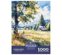 Hard Jigsaw Puzzle for Adults 1000 Pieces Harvest Cabin View Puzzles for Adults Family Games Pattern Assembly Challenging To Complete 52x38cm/1000pcs