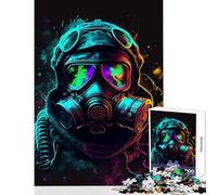 Hard Jigsaw Puzzle for Adults 1000 Pieces Hazard Suit Operator Toy Wall Decor Gift Birthday for Educational Game Every Piece Is Unique - Size 50x75cm