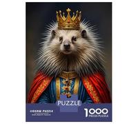 Hard Jigsaw Puzzle for Adults 1000 Pieces Hedgehog King Jigsaw Brain Teaser Game Analysis And Logic Great Gift for Gaming 52x38cm/1000pcs