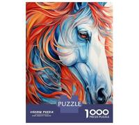 Hard Jigsaw Puzzle for Adults 1000 Pieces Horse Amazing Portrait Puzzles for Adults Brain Teaser Game Analysis And Logic Gifts for Friends And Family 70x50cm/1000pcs