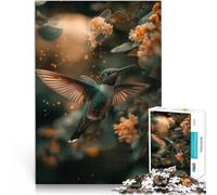 Hard Jigsaw Puzzle for Adults 1000 Pieces Hummingbird in Flight Made of cardboard for ages 14 and over For family fun Birthday gift, gifts, wall art。size:26x38cm/10.24x14.96inch
