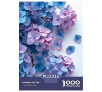 Hard Jigsaw Puzzle for Adults 1000 Pieces Hydrangea Flowers Adult Puzzles Relax Games Enhance Memory Great Gift for Gaming 70x50cm/1000pcs