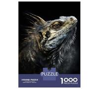 Hard Jigsaw Puzzle for Adults 1000 Pieces Iguana Close Up Teenager Puzzles Hands-on Game Staycation Kill Time Great Gift for Gaming 38x26cm/1000pcs