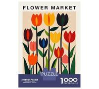 Hard Jigsaw Puzzle for Adults 1000 Pieces Istanbul Flower Market Poster Puzzles for Adults Brain Teaser Game Analysis And Logic Gifts for Friends And Family 70x50cm/1000pcs
