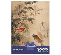 Hard Jigsaw Puzzle for Adults 1000 Pieces Japanese Fish 4 Puzzles for Adults Toy Wall Decor Stress Reliever Birthday Present, Gifts, 70x50cm/1000pcs