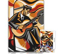 Hard Jigsaw Puzzle for Adults 1000 Pieces Jazz And Art Harmony Soothing Quiet Time Enjoyment Strict Precision Standard Play Toy Size 38x52cm