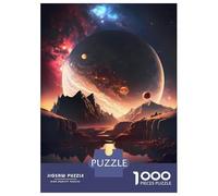 Hard Jigsaw Puzzle for Adults 1000 Pieces Jupiter Mountain Lake Puzzles for Adults Brain Teaser Game Analysis And Logic Gifts for Friends And Family 70x50cm/1000pcs