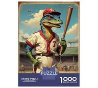 Hard Jigsaw Puzzle for Adults 1000 Pieces Jurassic Baseball Star 7 Puzzles for Adults DIY Toys Improve Memory Birthday Present, Gifts, 70x50cm/1000pcs