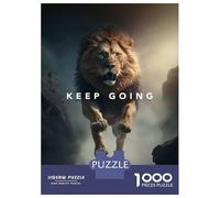 Hard Jigsaw Puzzle for Adults 1000 Pieces Keep Going Motivation Jigsaw for Adults Relax Games Difficult Challenge Birthday Present, Gifts, 52x38cm/1000pcs