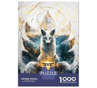 Hard Jigsaw Puzzle for Adults 1000 Pieces Kitsunes Realm of Enlightenment Adult Jigsaw Puzzle Relax Games Enhance Memory Educational Challenge 70x50cm/1000pcs