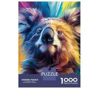 Hard Jigsaw Puzzle for Adults 1000 Pieces Koala Portrait in Vivid Colors Adult Puzzles Hands-on Game Home Decoration Educational Challenge 38x26cm/1000pcs