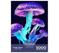 Hard Jigsaw Puzzle for Adults 1000 Pieces Lamp Mushroom Teenager Puzzles Hands-on Game Staycation Kill Time Great Gift for Gaming 52x38cm/1000pcs